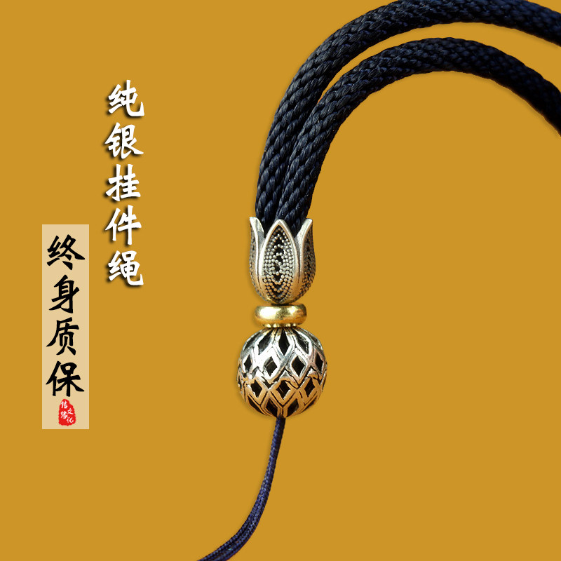 TIFOORR挂绳递福纯银吊坠粗款