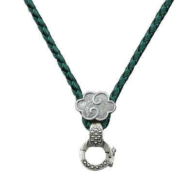 万能扣瓜子扣吊坠绳金扣挂绳纯银扣吊坠挂绳玉器水晶蜜蜡挂坠绳子