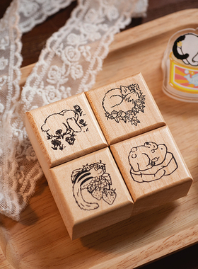 小森文房具 | 史莱克与蒙奇原创印章汤丸和PETPET朋友们动物手帐