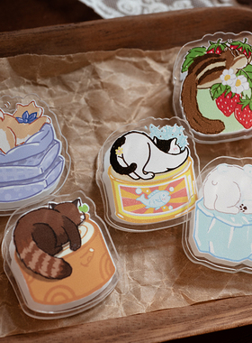 小森文房具 | 史莱克与蒙奇 亚克力夹子汤丸和她的PETPET朋友们