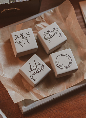 小森文房具 | anyone can eat 原创水泥印章 牛仔布袋 单肩徽章