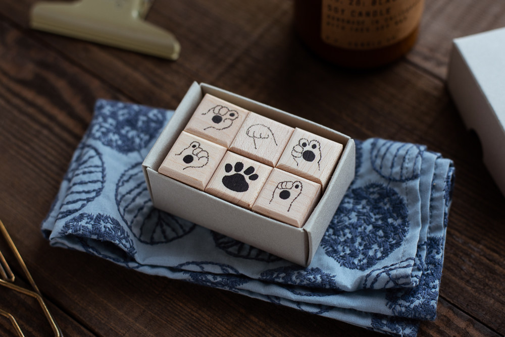 史莱克与蒙奇 | 原创木印章 萌萌猫爪系列 可爱 动物 手势 脚印