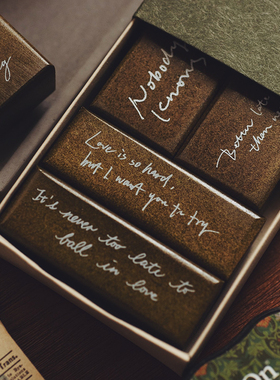 小森文房具 | 史莱克与蒙奇原创印章LOVE英文手稿vol.2绿色印章