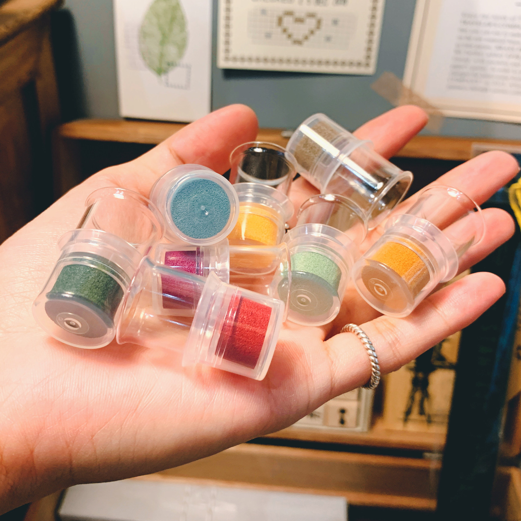 小森文房具 | 月猫 VKB 蚕豆四联 津久井智子 手用指套印台