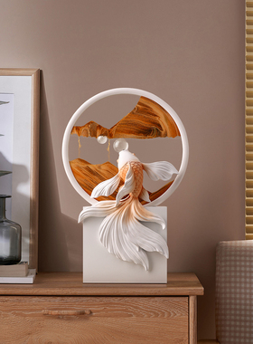 创意流沙画摆件客厅电视柜玄关高档装饰品乔迁新居礼物送领导朋友