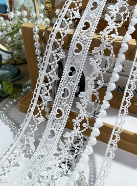 优质刺绣镂空水溶蕾丝花边diy手工卡套痛包书衣娃衣服装装饰材料