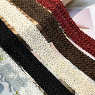 小香风衣服包边条棉线花边辅料diy手工领口袖 饰条 口衣襟装