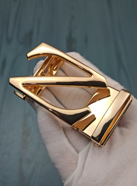 Z扣自动扣3.5cm尾夹扣头商务百搭高档简约皮带扣合金配件腰带扣头