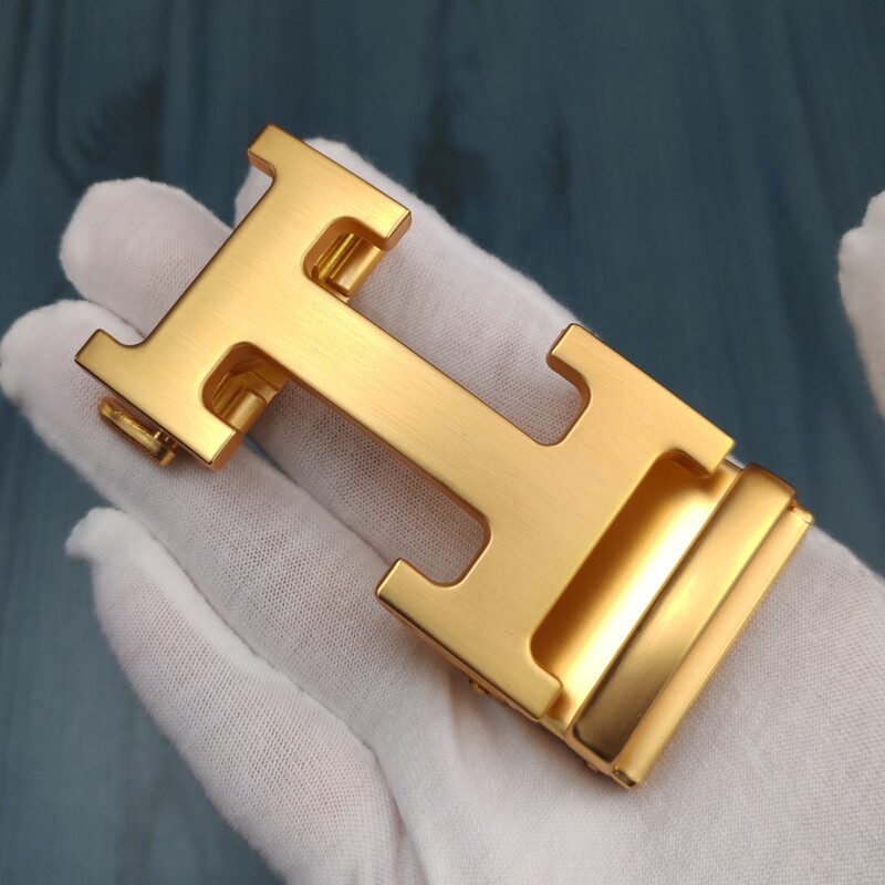 H扣自动扣3.5cm尾夹扣头商务百搭高档简约皮带扣合金配件腰带扣头