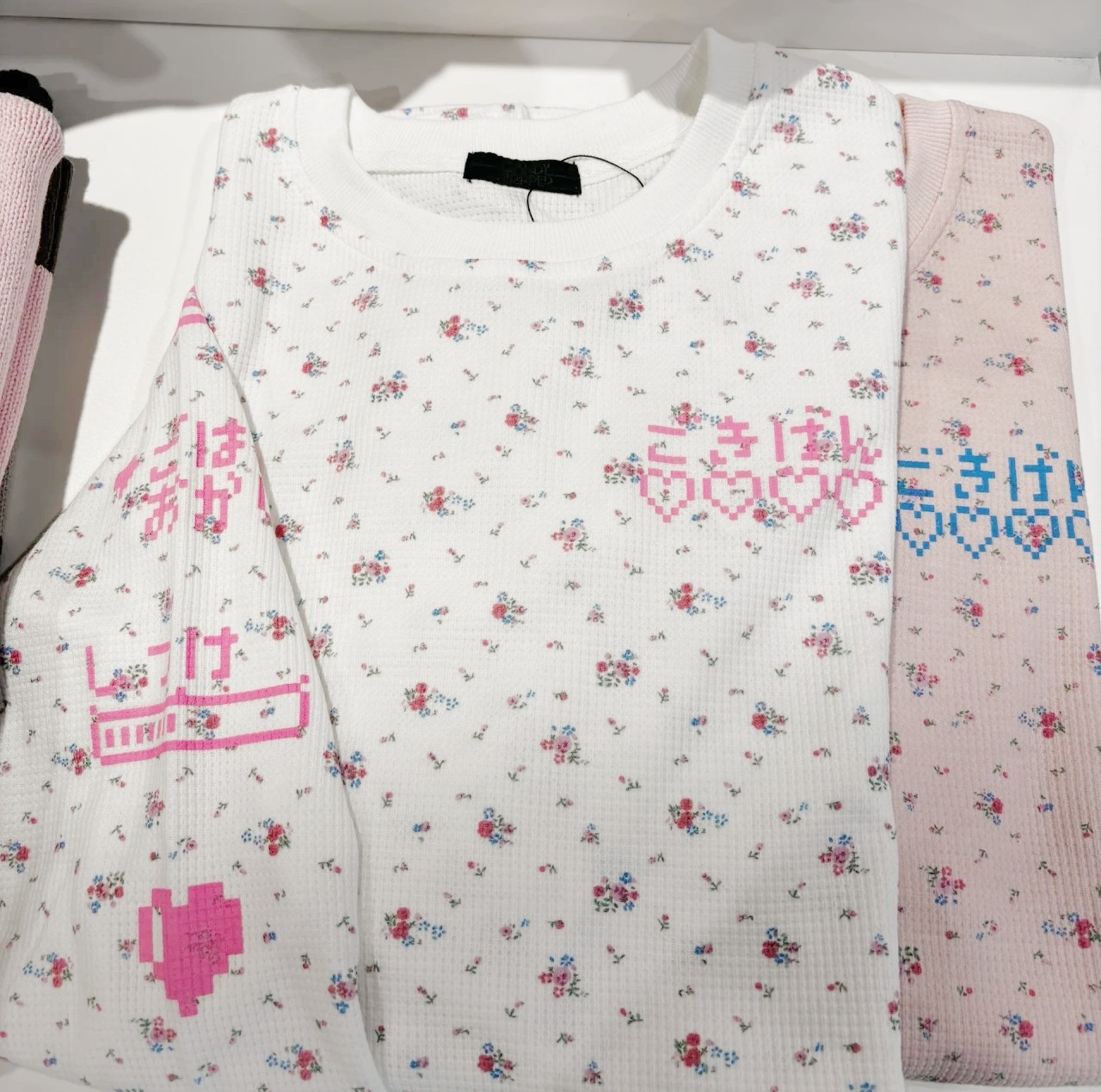 再入荷日系candy纯原新款拓麻歌子合作款可爱碎花印花长款卫衣