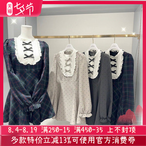 搬仓清货再入荷日系eve新款清楚系量产型复古蝴蝶结大小姐连衣裙