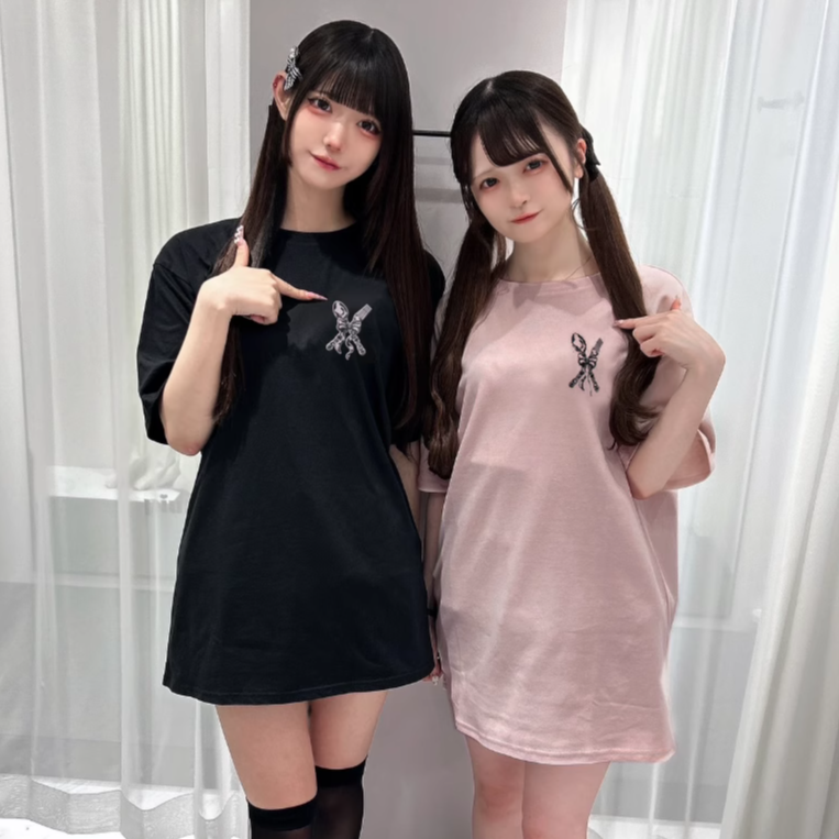 Meowchan日系夏季P家甜美可爱草莓印花短袖宽松oversizeT恤