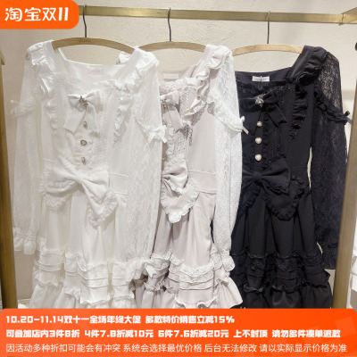 Meowchan日系新版甜美可爱量产型天使小蛋糕lolita连衣裙