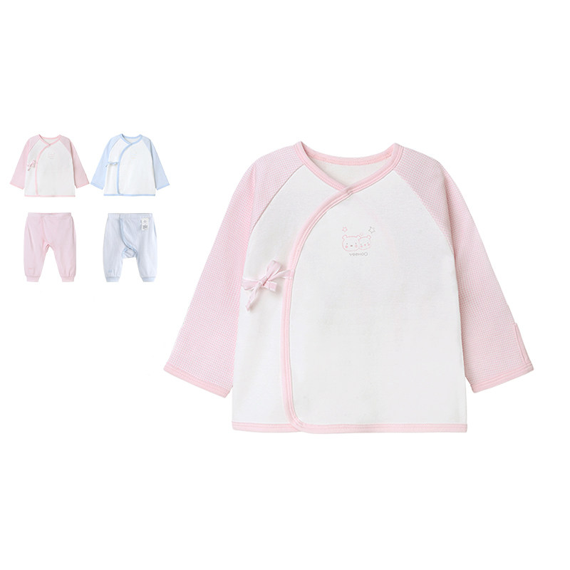 YINGS BABY COTTON NEWBORN MONK JACKET OPEN CROTCH PANTS THIN 174518 174525