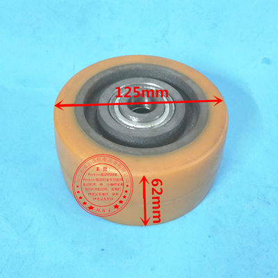 林德电动叉车轮子 全电动搬运车、堆高车平衡轮、辅助轮125X62-20