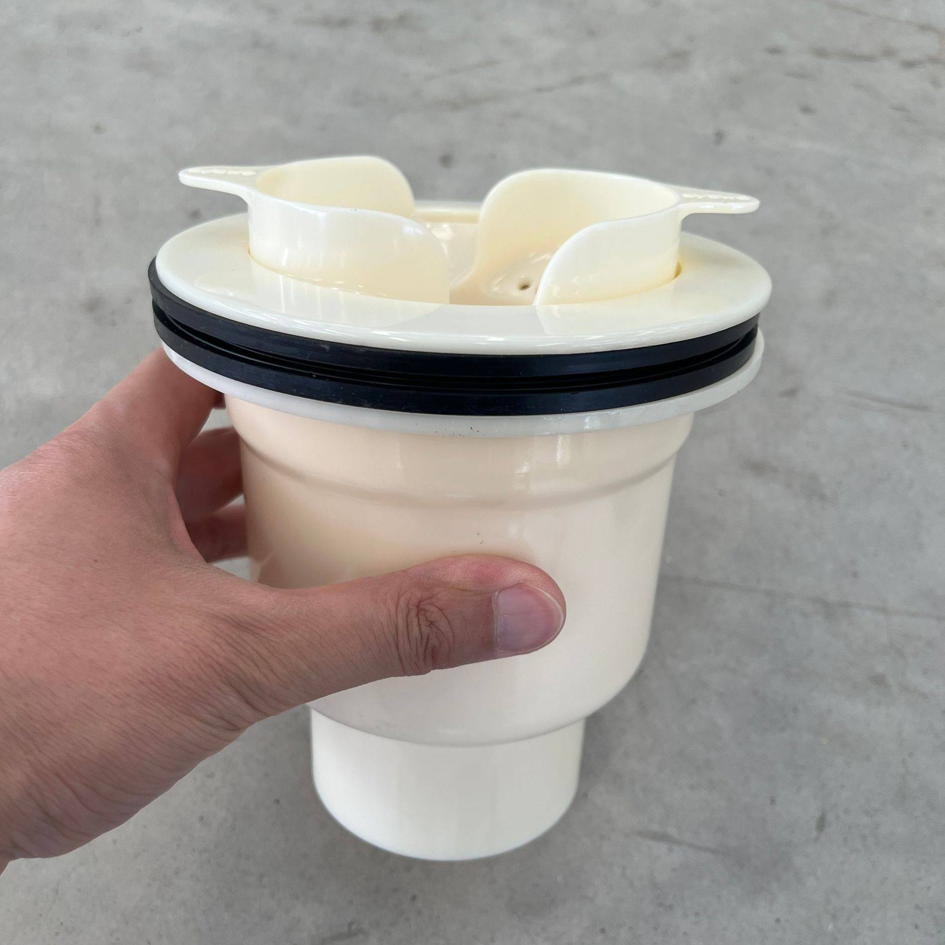 ABS旋涡设计直排地漏排水底盘专用地漏DN50孔横排地漏浴室底座用,家装主材,地漏配件,淘宝优惠券,粉丝福利购,淘宝优惠卷