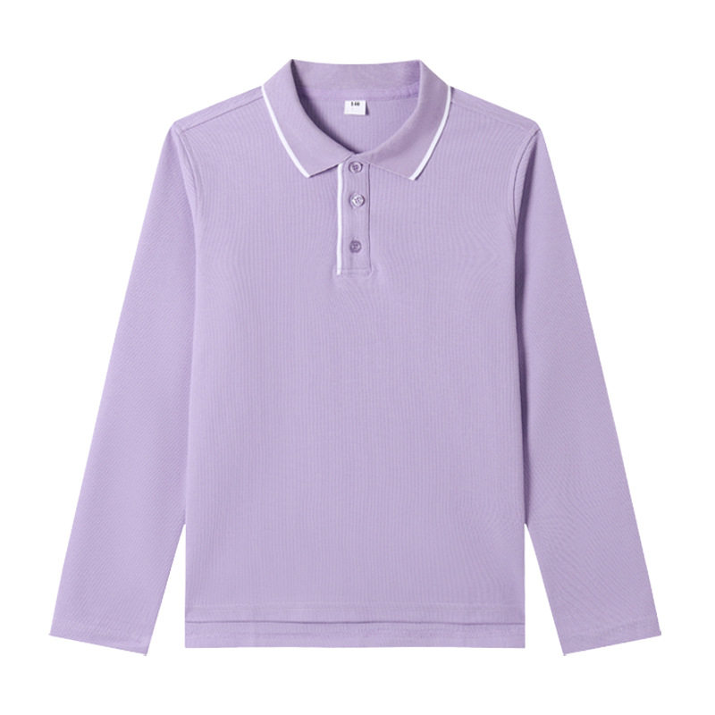 小学生春秋长袖POLO衫校服打底