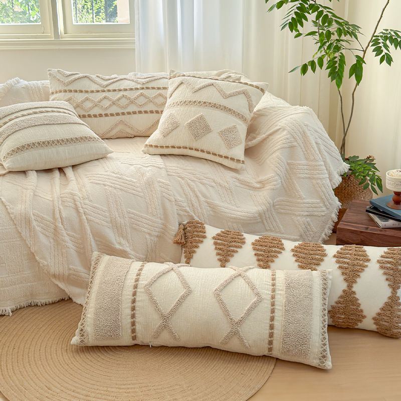 现代简约抱枕ins风百搭客厅沙发靠垫卧室床上飘窗北欧靠枕抱枕套