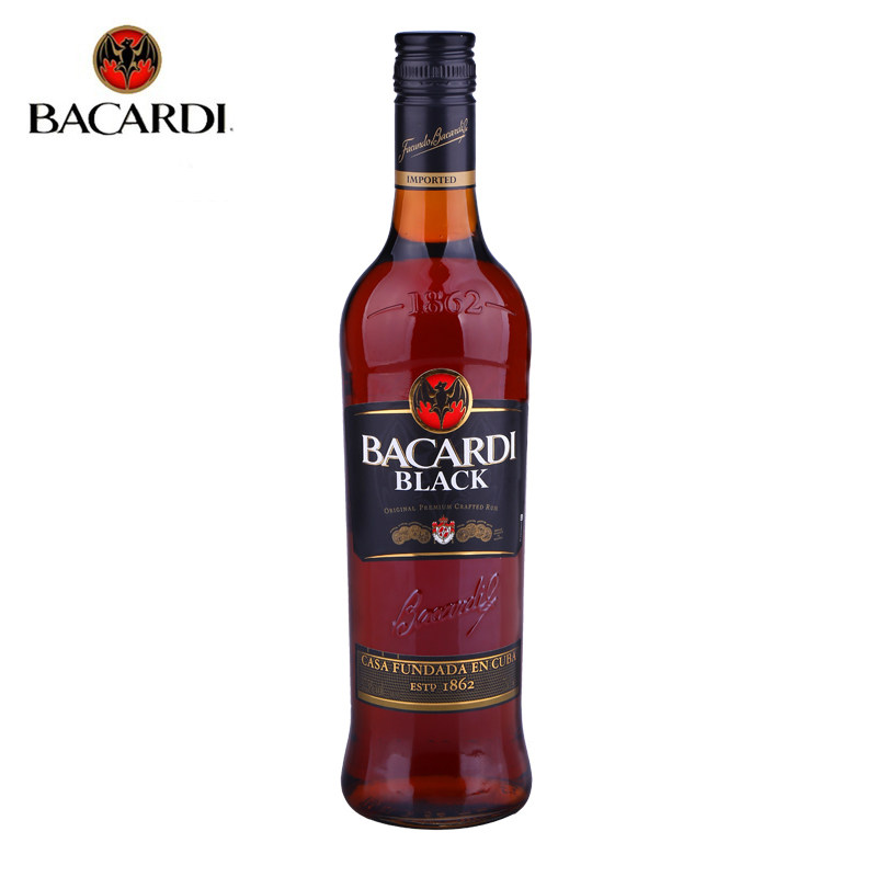 燃情百加得黑朗姆酒鸡尾酒北京青年750单支老版原瓶进口酒吧夜店