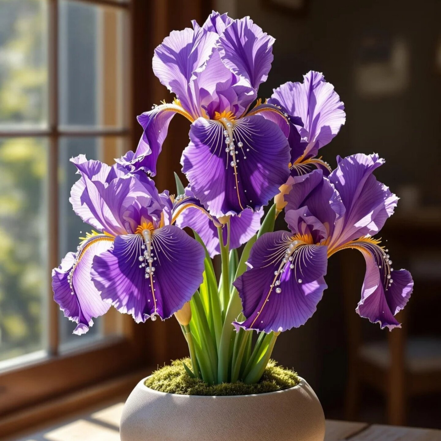 德国进口鸢尾花苗阳台盆栽庭院地栽四季开耐寒耐热花卉多年生植物