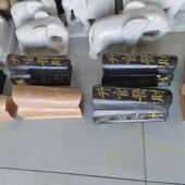 天然石雕骨灰盒汉白玉青石小棺材雕刻家居摆件墓地殡葬用品礼品