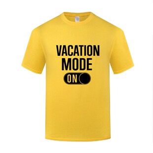 圆领棉T恤男宽松大码 新款 滑稽搞笑 创意短袖 Mode Vacation