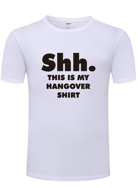 搞笑纯棉短袖儿童T恤童装 This is My Hangover Shirt 男女童T恤