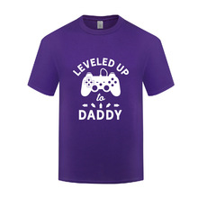 圆领宽松 Leveled Daddy 滑稽搞笑创意父亲节礼物T恤男短袖