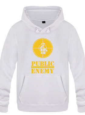 2017外贸男式连帽卫衣外套 Public Enemy 全民公敌组合 嘻哈说唱