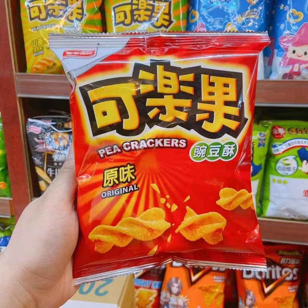台湾经典零食代表联华食品可乐果原味酷辣味一口嘎嘣脆童年回忆