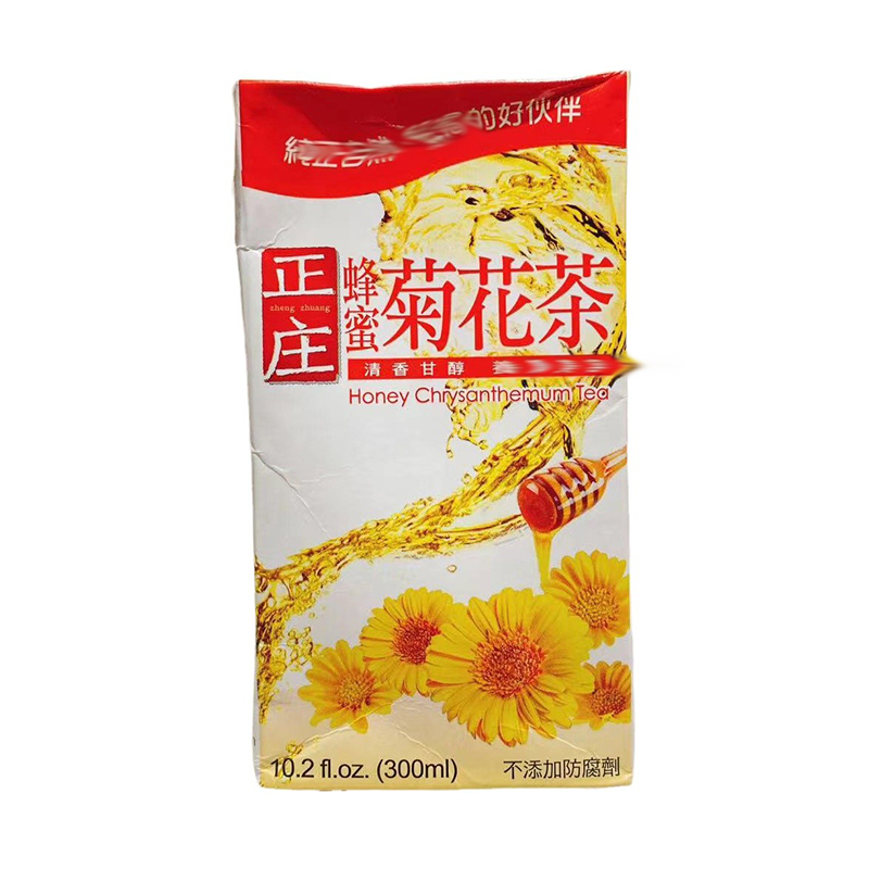 台湾原装进口光泉正庄蜂蜜菊花茶300ml*盒装清香甘醇无添加防腐剂