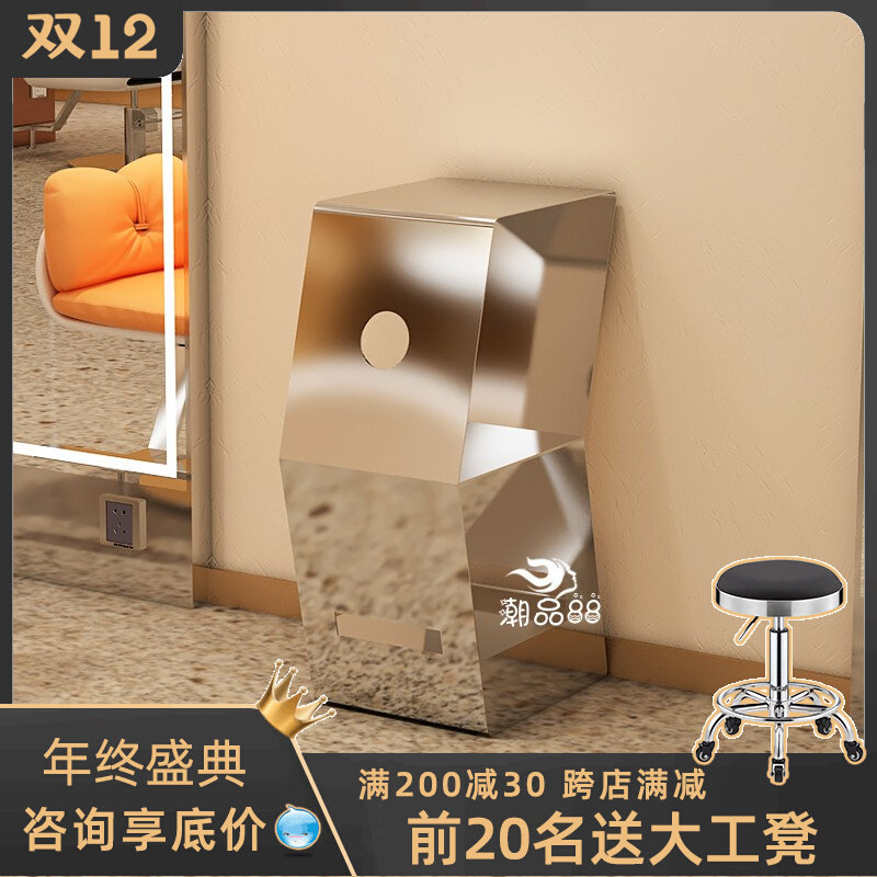 理发店工具柜发型师抽屉式美发产品落地柜子发廊专用不锈钢储物柜