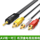 音响箱DVD视频音频线网络电视机顶盒av3.5mm一分三插头转换连接线