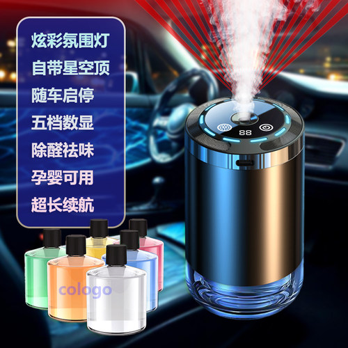 车载香薰机自动感应投影氛围灯