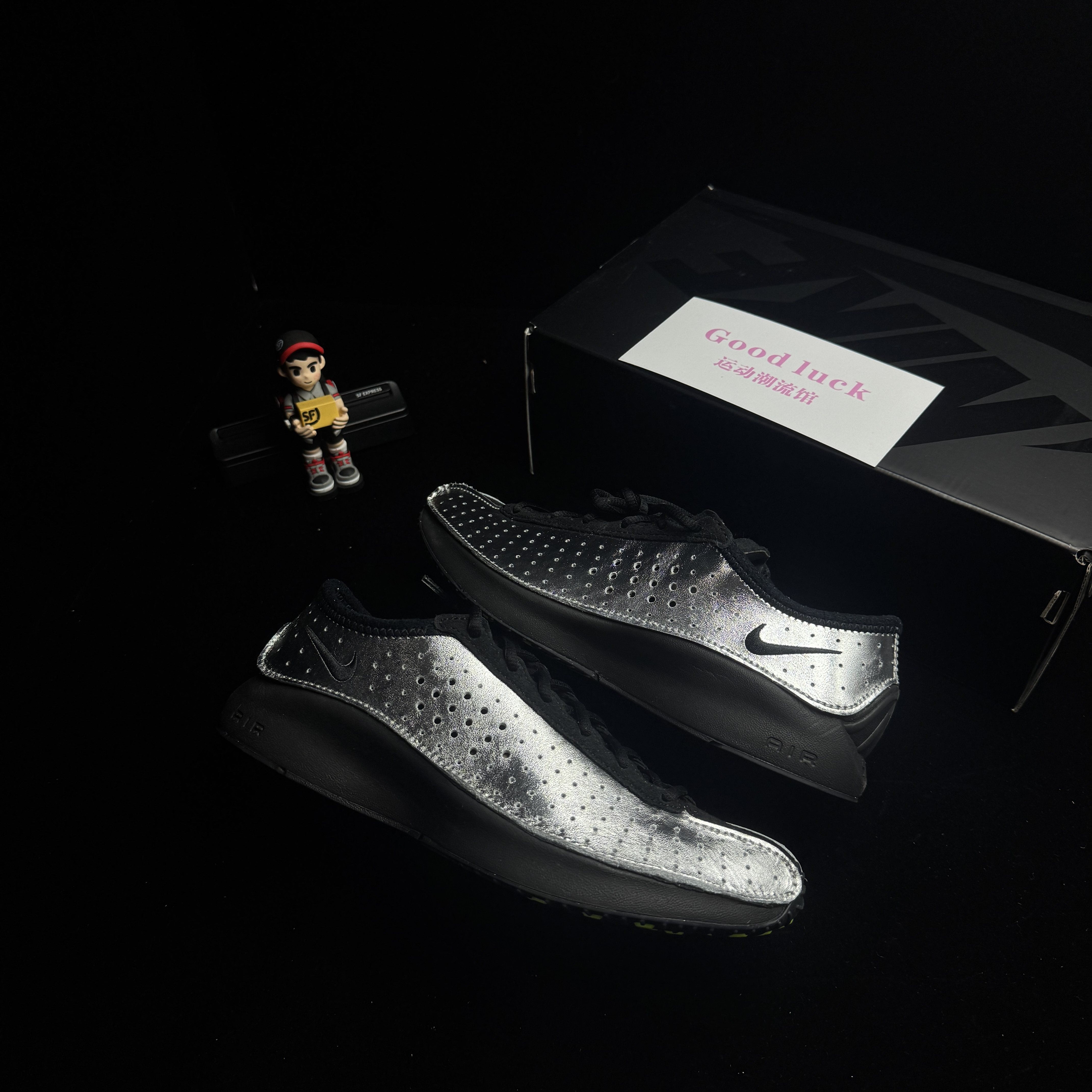 Nike/耐克air superfly黑银色 ins风肯豆同款低帮休闲通勤男女鞋
