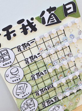 幼儿园环创今天我值日进区规则
