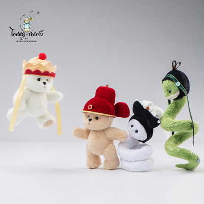 TeddyTales莉娜熊古风搞怪玩偶周边配饰配件棉花娃娃娃帽