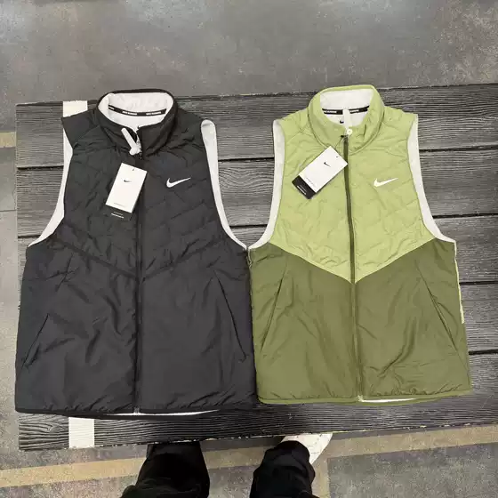 Authentic Nike Men's Running Sports Training Quick-Drying Breathable Windproof Warm Cotton Vest Dd5648