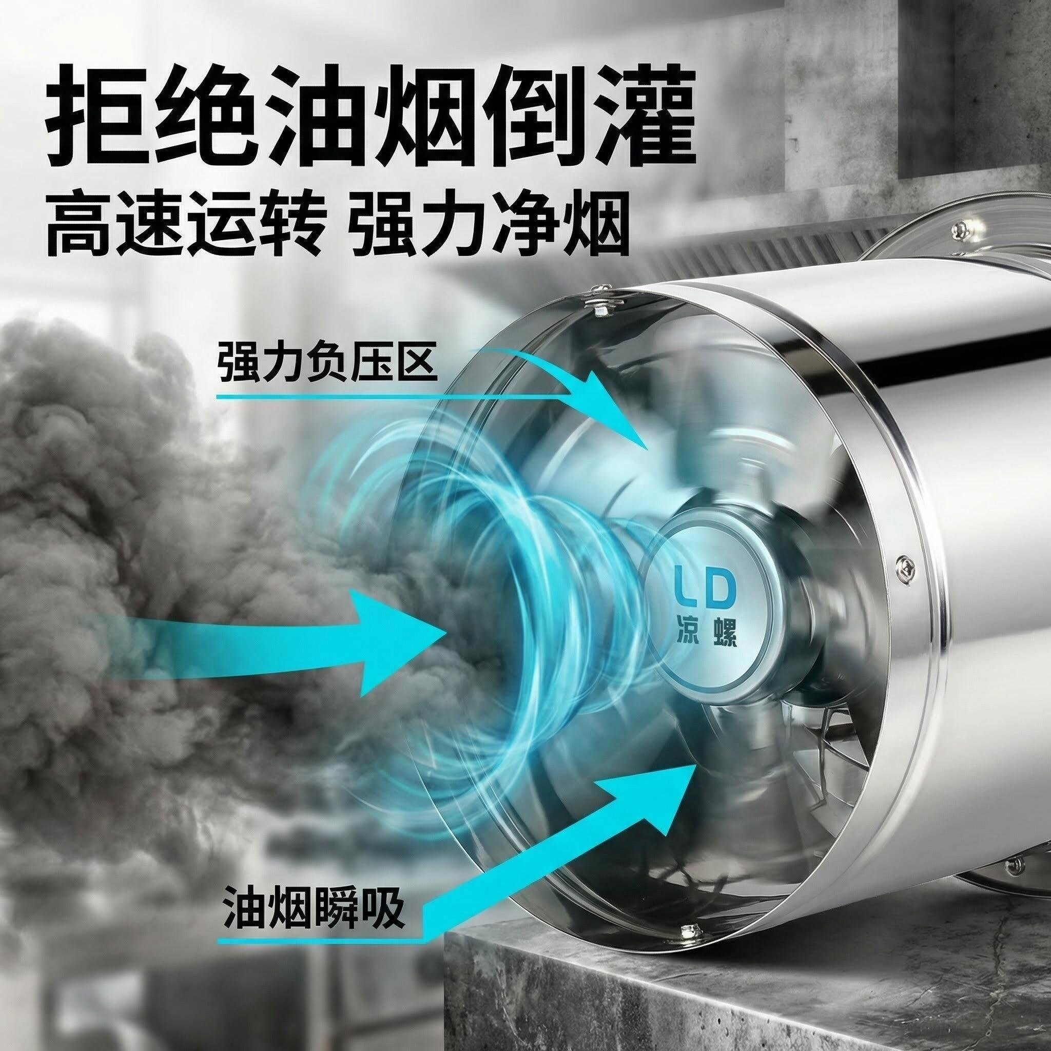 不锈钢强力排气扇轴流风机工业管风机高速排风扇厨房排气扇道抽