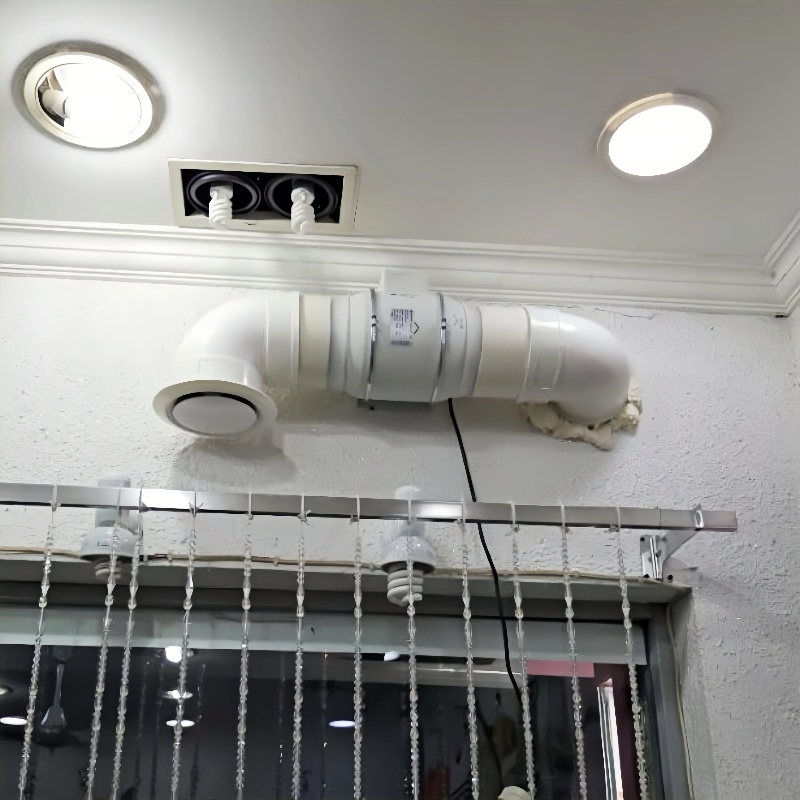 鸿冠静音换气扇管道风机厨房排风