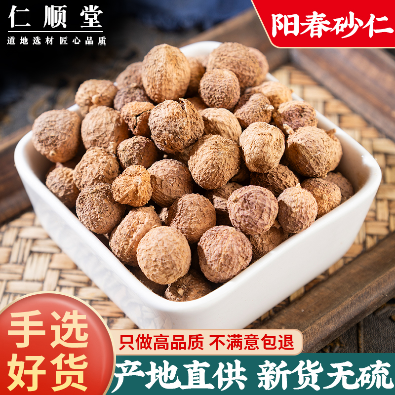 阳春春砂仁500g克 正品 野生春沙仁干果阳春特产中药材煲汤蒸肉