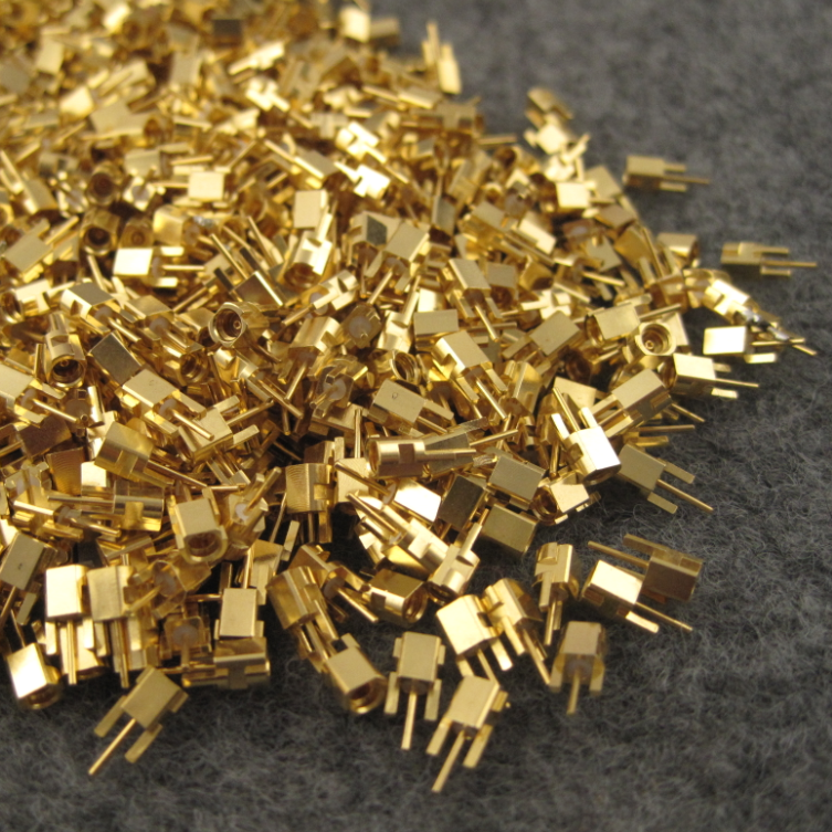 原装日本进口发烧级MMCX耳机母座维修DIY舒尔SE215 SE535纯铜镀金