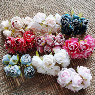 花海大世界森系绢花仿真花花朵花头头饰配件布花艺 飘雪 落雪栀子