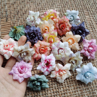 花海大世界森系绢花仿真花花朵花头头饰配件布花花艺花头繁星之花