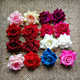 DIY仿真工艺绒布玫瑰新娘花头婚庆摆饰装 饰花朵绢花胸花拱门花饰
