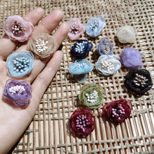 韩式diy森系手工缝婚庆花化妆仿