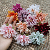 花海大世界森系绢花仿真花花朵花头头饰配件布花花艺 欧式 火焰菊