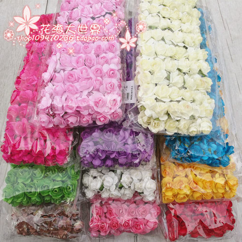 diy材料森女手工小玫瑰一包花环