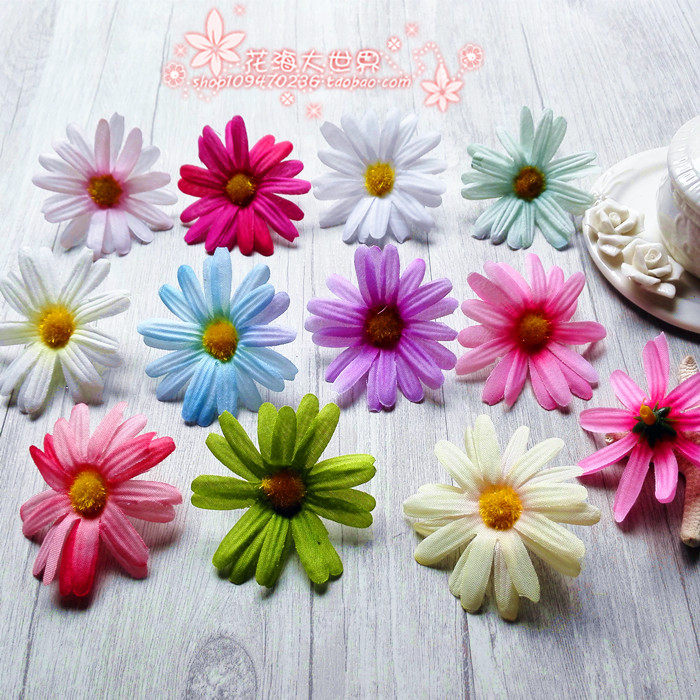 糖盒配件 花环材料 仿真花 婚庆材料 胭脂菊6cm