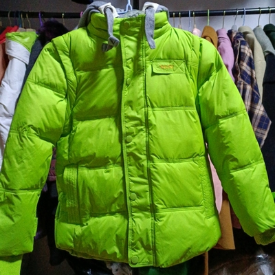 儿童羽绒服男女童帽子袖子可拆卸两穿白鸭绒羽绒服